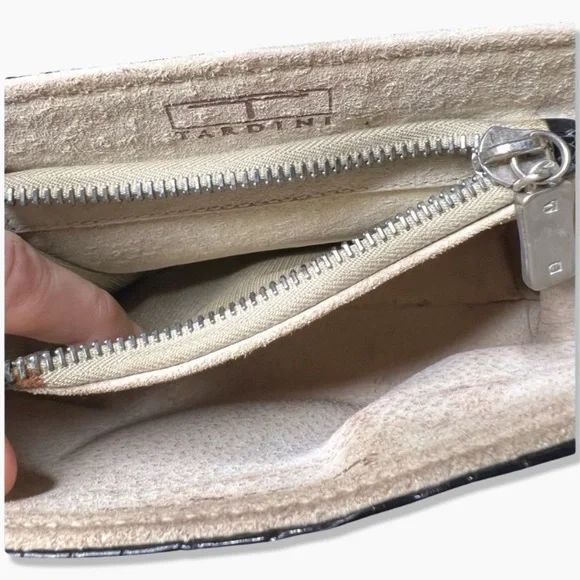 Tardini genuine alligator purse